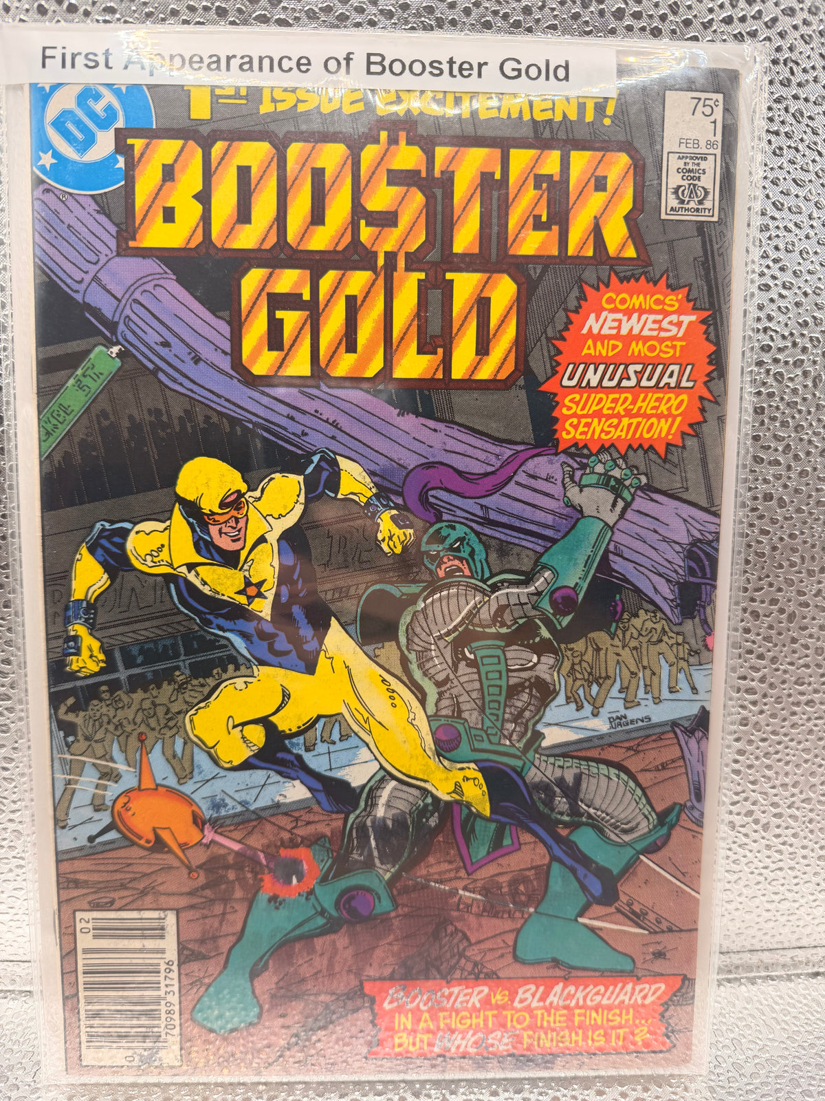 Booster Gold #1 Newsstand Edition (1986) First Appearance: Booster Gold