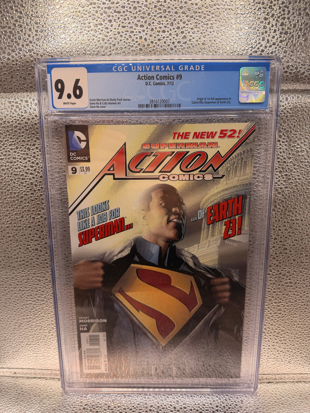 Action Comics #9 (2012) Fist Full appearance of Calvin Ellis