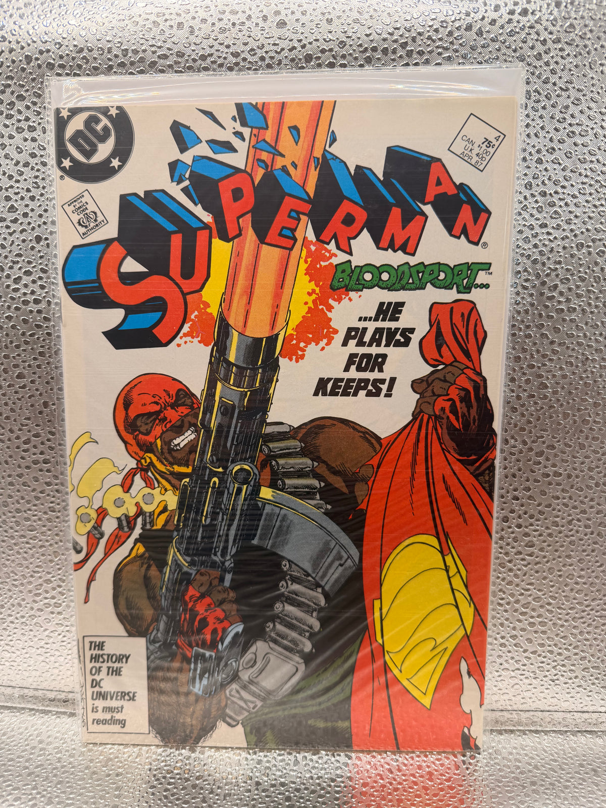 Superman #4 (1987) First Appearance: Bloodsport, Maggie Sawyer, Mickey DuBois